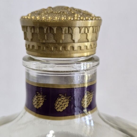 Crown Royal Blackberry Whiskey Bottle EMPTY 750mL Canadian Collectible Bar Decor - Picture 4 of 7